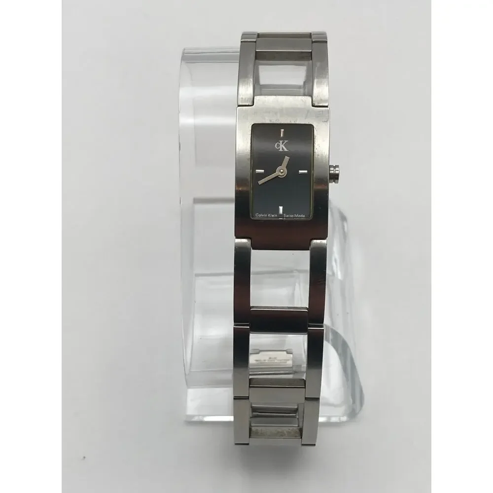 Calvin Klein CK Swiss Made Women's Watch 17mm - All Stainless - New Battery - WR